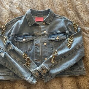Embellished Blue Jean Jacket